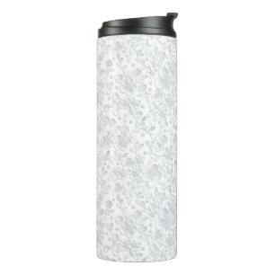 White lace thermal tumbler