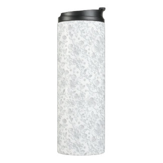 White lace thermal tumbler