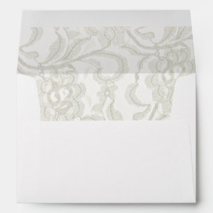 White Lace Wedding Envelopes