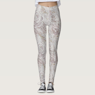 White Lace Wedding Leggings
