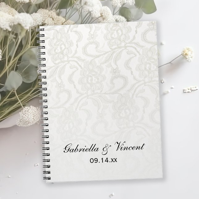 White Lace Wedding Notebook (Creator Uploaded)