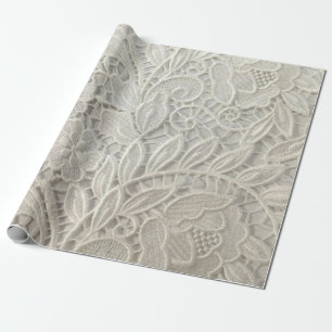 white lace wrapping paper
