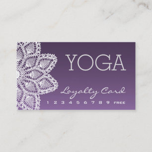 White Lace Yoga Loyalty Card