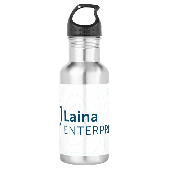 White Laina Enterprises 710 Ml Water Bottle (Front)