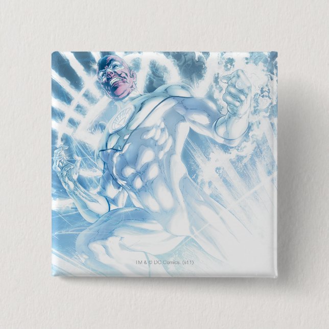 White Lantern Corps - Colour 15 Cm Square Badge (Front)