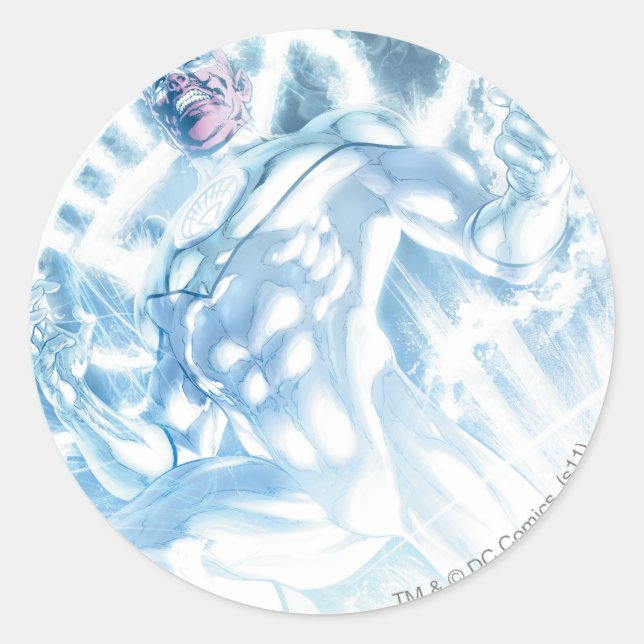 White Lantern Corps - Colour Classic Round Sticker (Front)