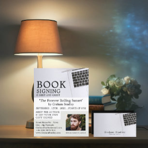 White Laptop, Writers Business Card