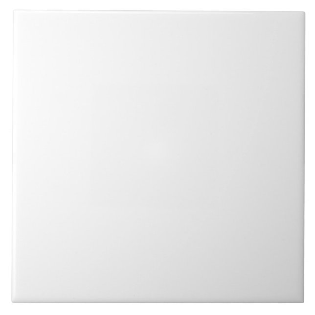 White Large Ceramic Tile (Front)