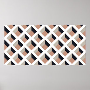 White lattice seamless pattern poster