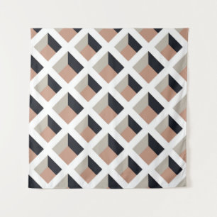 White lattice seamless pattern tapestry