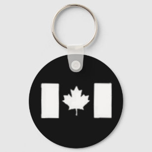 White Leaf Key Ring