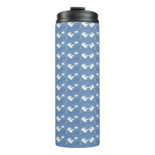 White Leaf Thermal Tumbler