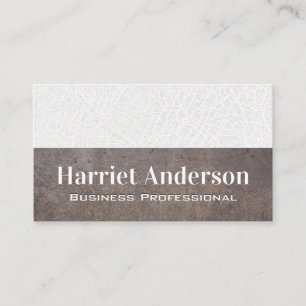 White Leather   Metal   Colour Book Business Card
