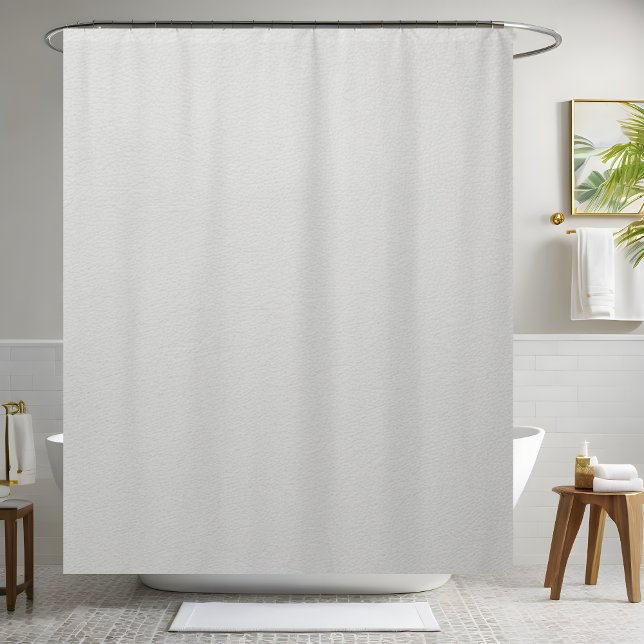 White Leather Shower Curtain (Creator Uploaded)