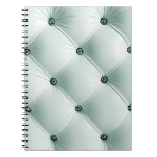 White Leather Texture in Luxury Interiorabstract,b Notebook