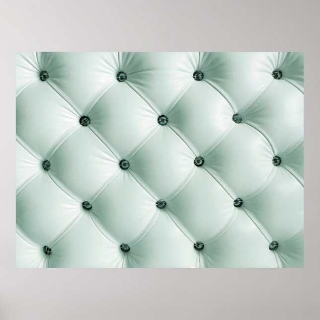 White Leather Texture in Luxury Interiorabstract,b Poster (Front)