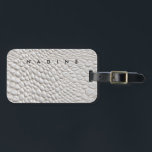 White leather  texture luggage tag<br><div class="desc">white leather texture repeating pattern</div>