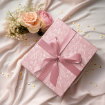 White Leaves Floral Pattern On Peach Blush Pink Wrapping Paper<br><div class="desc">Cute contemporary classic ivory white cream coloured botanical leaves and floral pattern on a light peach blush pink background colour. This is an original, classy, chic, stylish, and perfect gift wrap tissue paper suitable for both crafts and pretty present wrapping. Available on a variety of modern crafts and office products....</div>