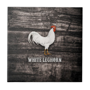 White Leghorn Chicken Tile