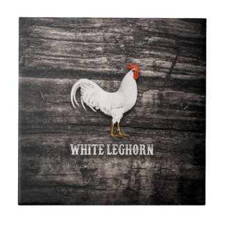 White Leghorn Chicken Tile