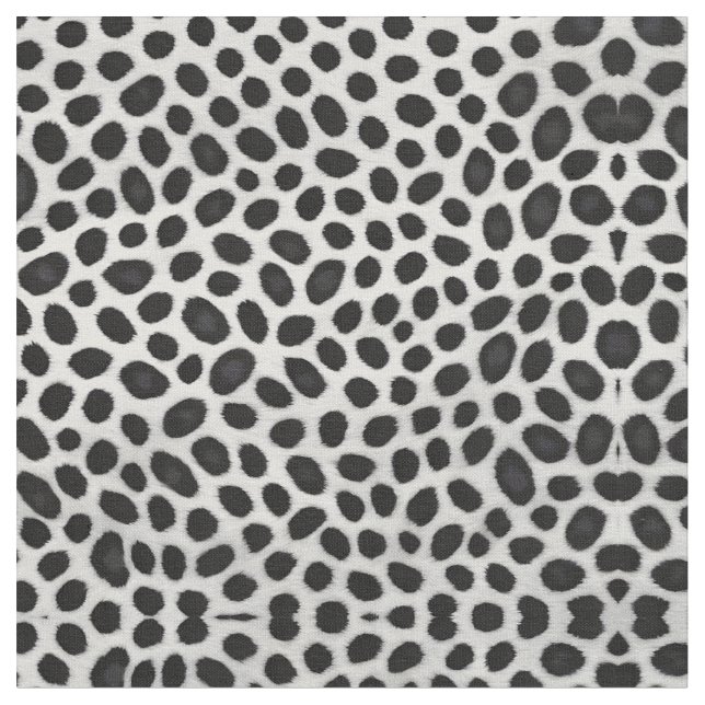 White Leopard Elegant Modern Luxury Collection Fabric (Close Up)