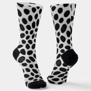 White Leopard Elegant Modern Luxury Collection Socks