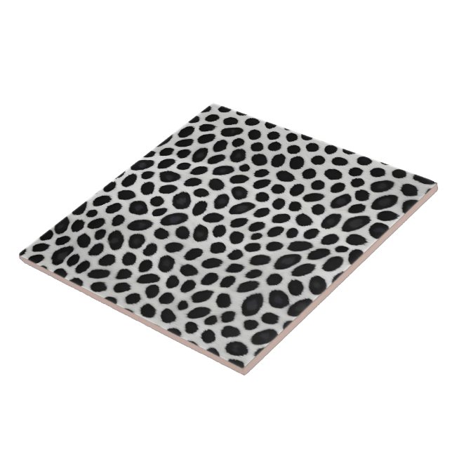 White Leopard Elegant Modern Luxury Collection Tile (Side)