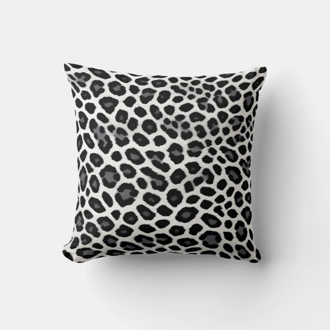 White Leopard Elegant Popular Luxury Collection Cushion (Front)