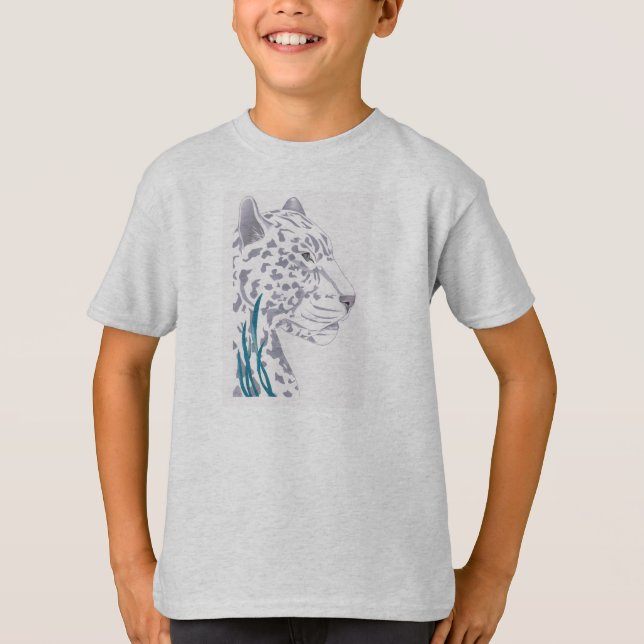 White Leopard Kid's T's T-Shirt (Front)