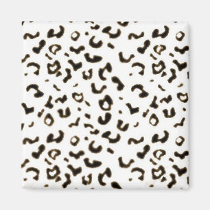 white leopard magnet