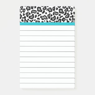 White Leopard Office Teacher's Post It Notes Gift
