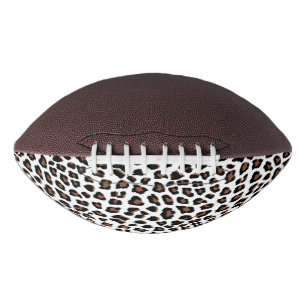 White Leopard Print  American Football