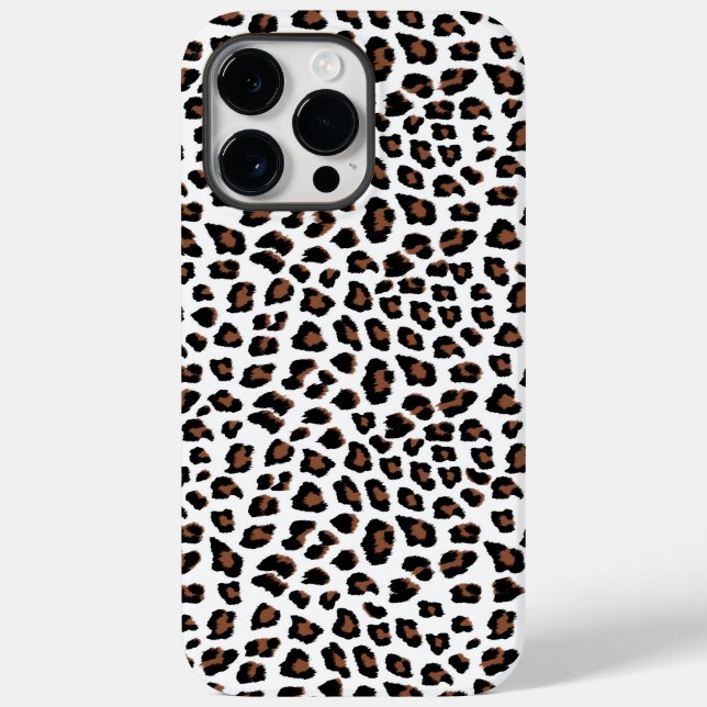 White Leopard Print  Case-Mate iPhone Case (Back)