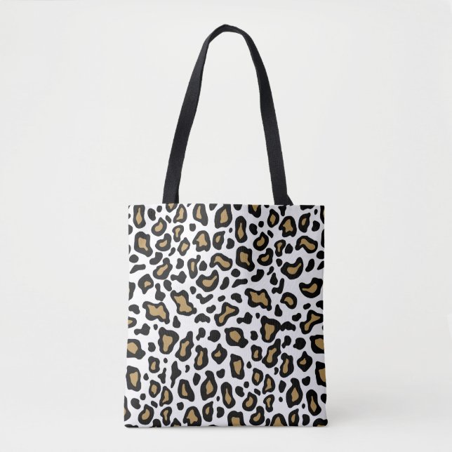 White Leopard Tote Bag (Front)