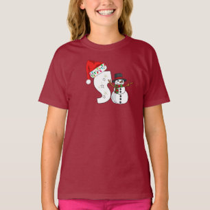 White letter christmas gift T-Shirt
