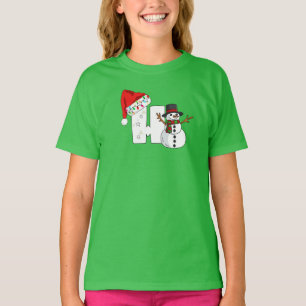 White letter h christmas gift  T-Shirt