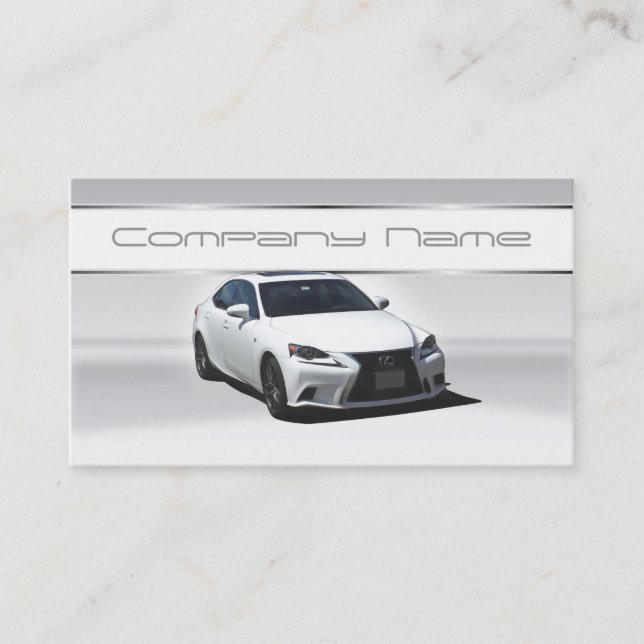 White Lexus Business Cards (Front)