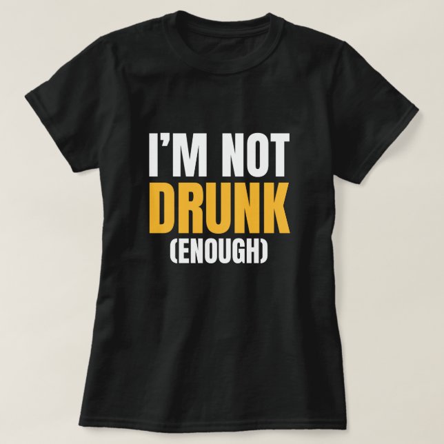 White Lie Party - Funny Drinking Quote T-Shirt (Design Front)