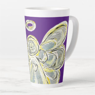 White Light Guardian Angel Custom Latte Mug Cup