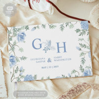 White Light Soft Paste Blue Flowers Floral Wedding
