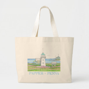 White Lighthouse Tote Bag