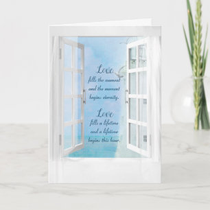 White Lighthouse Wedding Invitation