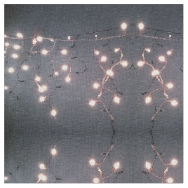 White Lights Fabric (Close Up)