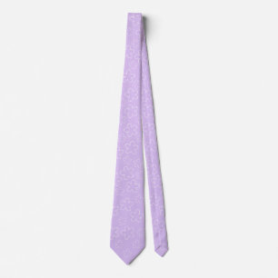 White Lilac Blossom Tie for Stylish Boyfriends