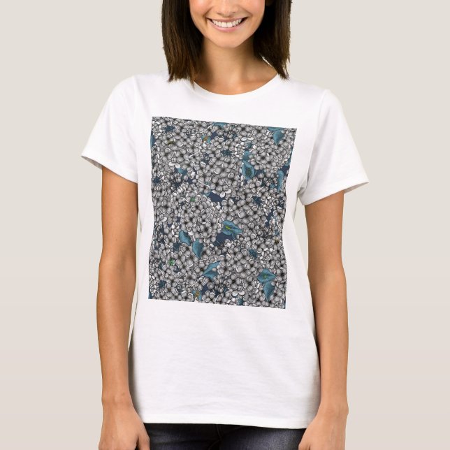 White Lilac garden T-Shirt (Front)