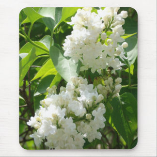 white lilac mousepad