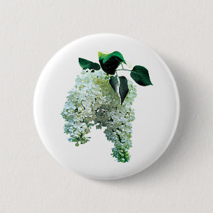 White Lilacs 6 Cm Round Badge