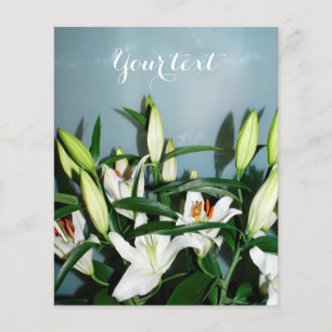 White lilies flyer