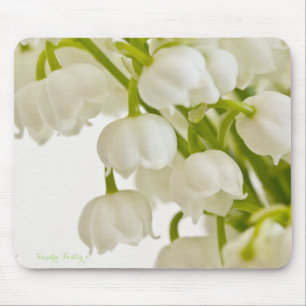 White Lilies Mouse Mat