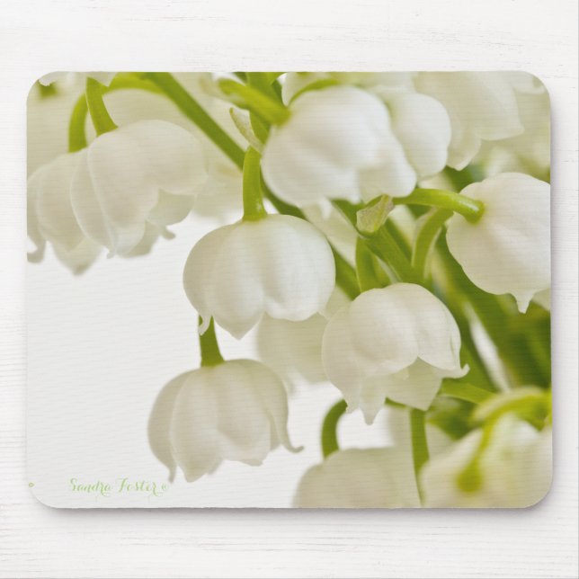White Lilies Mouse Mat (Front)